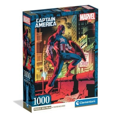 N00037049_001w 8005125370498 Пъзел Clementoni, Marvel Captain America, 1000 части