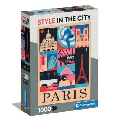 N00039843_001w 8005125398430 Пъзел Clementoni, Style in the city, Paris, 1000 части