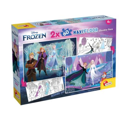 N01097906_001w 8008324097906 Подов пъзел, Lisciani, Disney Frozen, Maxi, 2 x 60 части