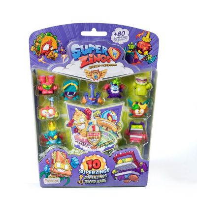 SZ5005 8431618011263 Комплект от 10 фигурки Superzings, 1 включено Super Rar Gold, S5