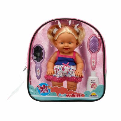 S02020100_001w 8680863031636 Papusa Nil cu par blond, Dollz n More, cu rucsac si accesorii, 23 cm