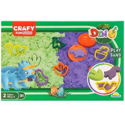 S02003618_001w 8680863036181 Пясък за моделиране, Crafy, Светът на Динозаврите, 250 гр