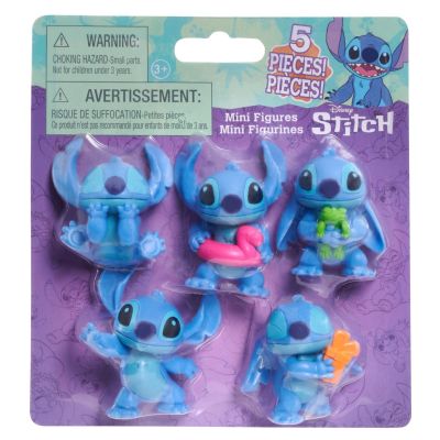 Комплект 5 мини фигурки, Disney Stitch, 5 см