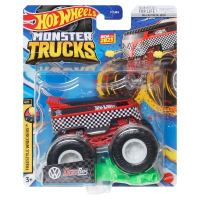 Количка Hot Wheels Monster Truck, Drag Bus, HLT12