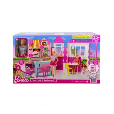 887961984569 HBB91_001w Set restaurant, Barbie, Cook and Grill