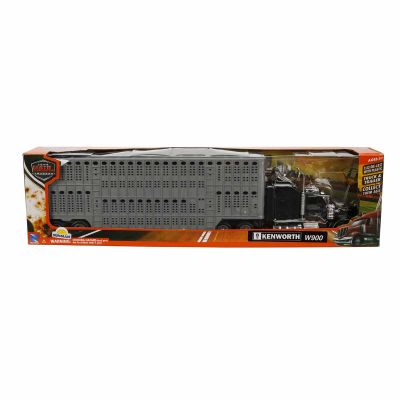 Транспортен камион за животни, New Ray, Kenworth W900, 1:43