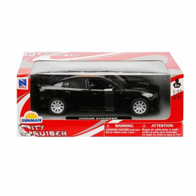 S000047YH_DODGE CHARGER NEGRU 93577502831 Метален автомобил, New Ray, Dodge Charger, Черен, 1:32
