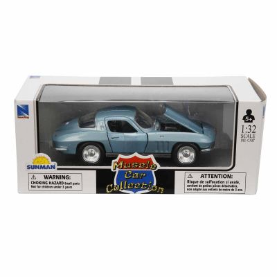 S00050477_CHEVROLET CORVETE 66 93577504774 Метален автомобил, New Ray, Chevrolet Corvette 66, 1:32