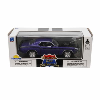 S00050477_PLAYMOUTH CUDA 1970 93577504774 Метален автомобил, New Ray, Plymouth Cuda 1970, 1:32