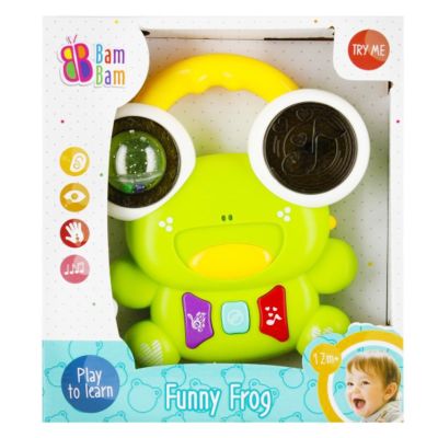 Интерактивна играчка, BamBam, Жабка, Зелена