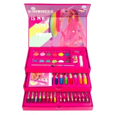 N00077827_001w 5949043778277 Комплект за рисуване в кутия с чекмеджета, Barbie, 31 части