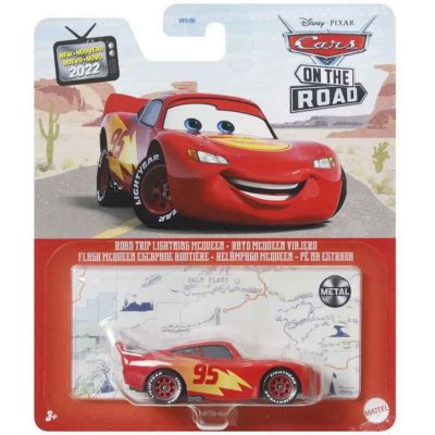 Количка Cars Die Cast, Road Trip Lightning McQueen, HHT95