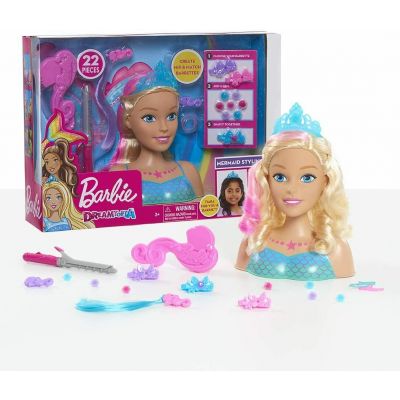62625_001w 886144626272 Кукла Barbie Styling Head Dreamtopia - Манекен за прически с включени аксесоари