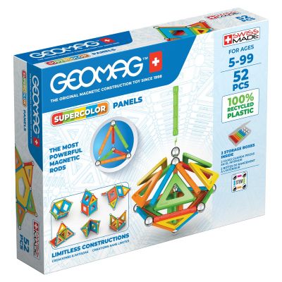GEOM378_001w 0871772003786 Игра с магнитна конструкция Geomag Supercolor, 52 части