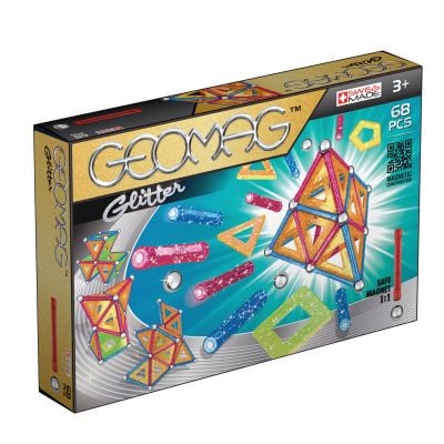 GEOM533_001w 0871772005339 Игра с магнитна конструкция Geomag Glitter, 68 части