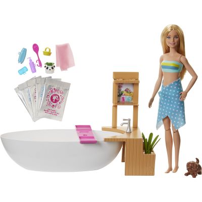 GJN32_001w Set de joaca Barbie, Relaxarea in cada