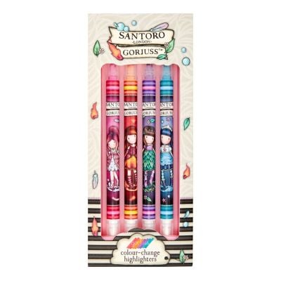 Комплект 4 маркера, Gorjuss, Color Change Highlighter