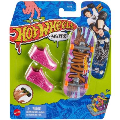 Комплект мини скейтборд дъска с обувки, Hot Wheels, Wingstorm, HGT68