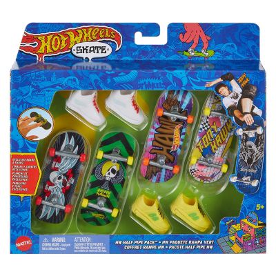 Комплект 4 мини скейтборда и 2 чифта обувки, Hot Wheels, HVM14