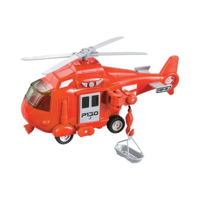 INT1363_001w 5949033911363 Хеликоптер със светлини и звуци Cool Machines, Червен