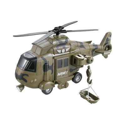 INT1509_001w 5949033911509 Военен хеликоптер със светлини и звуци Cool Machines