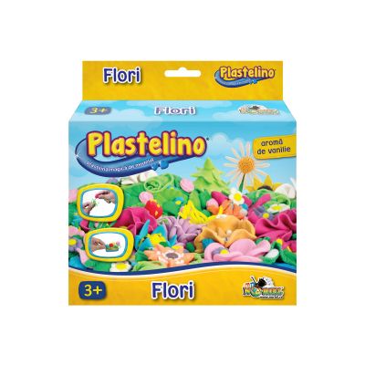 INT5904_001 5949033905904 Комплект за моделиране Plastelino, Цветя от пластилин II