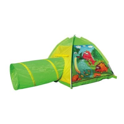 IP8351_001w 6958868883515 Детска палатка с тунел Iplay-Toys Dinosaur Tent