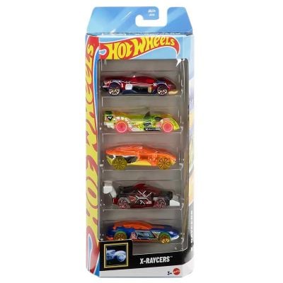 Комплект 5 колички Hot Wheels, X-Raycers, JBJ74