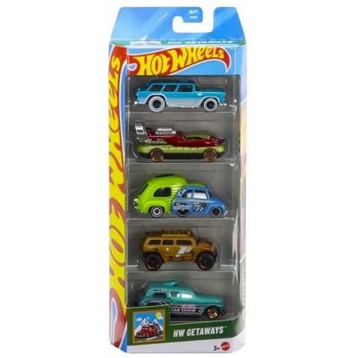 Set 5 masinute Hot Wheels, HW Getaways, JBJ77