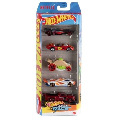 Set 5 masinute Hot Wheels, Let s Race, JBJ79