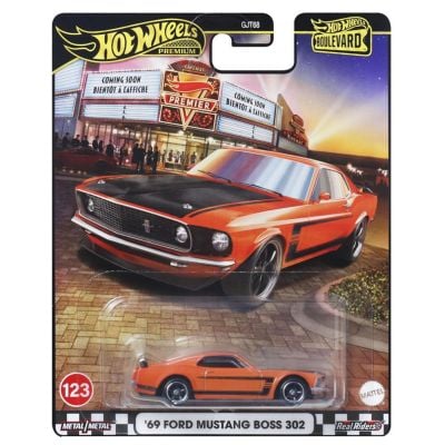 Метална количка, Hot Wheels, Boulevard, 69 Ford Mustang Boss 302, JBL20