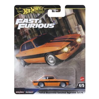 Количка Fast and Furious, Hot Wheels, Alfa Romeo Giulia Sprint GTA, JBM04