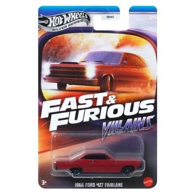 Количка Fast and Furious, Hot Wheels, 1966 Ford 427 Fairlane, JBY36