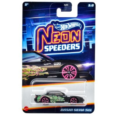 Метална количка, Hot Wheels, Neon Speeders, Nissan Silvia (S13), JBY94