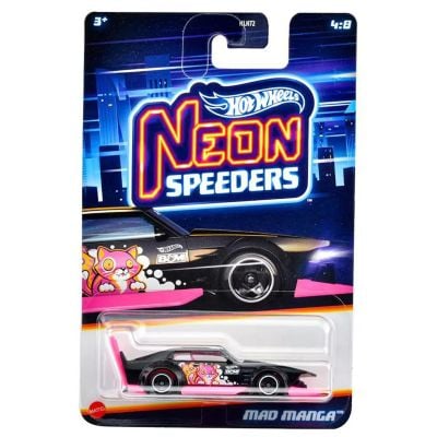 Метална количка, Hot Wheels, Neon Speeders, Mad Manga, JBY95