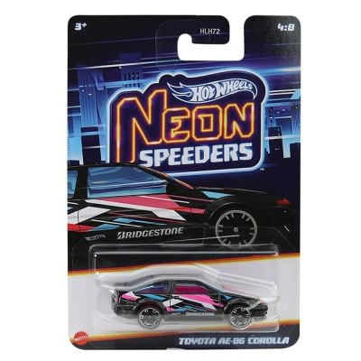 Метална количка, Hot Wheels, Neon Speeders, Toyota AE-Corolla, JCB03