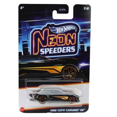 Метална количка, Hot Wheels, Neon Speeders, 2018 Copo Camaro SS, JCB06