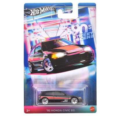 Метална количка, Hot Wheels, 90 Street Sport, 92 Honda Civic EG, 1:64, JCB56