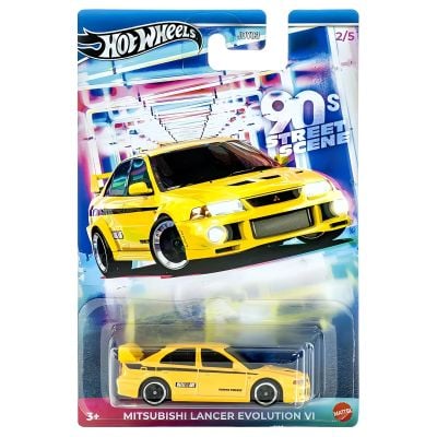 Метална количка, Hot Wheels, 90 Street Sport, Mitsubishi Lancer Evolution VI, 1:64, JCB58