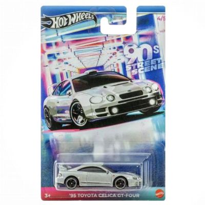 Метална количка, Hot Wheels, 90 Street Sport, 95 Toyota Celica GT-Four, 1:64, JCB60