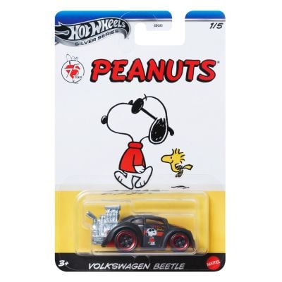 Метална количка, Hot Wheels, Peanut, Volkswagen Beetle Snoopy, 1:64, JCB81