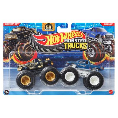 Комплект 2 колички Monster Truck, Hot Wheels, Big Foot 50 vs Big Foot, JCC69