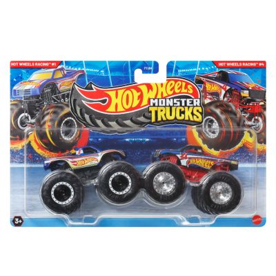 Комплект 2 колички Monster Truck, Hot Wheels, Racing 1 vs Racing 4, JCC83