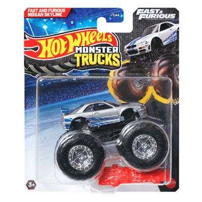 Количка Hot Wheels, Monster Truck, Fast & Furious, Nissan Skyline, JDP79
