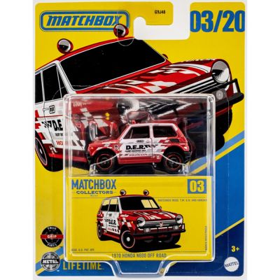 Метална количка, Matchbox, Honda N600 Off Road 1970, 1:64, JCL34