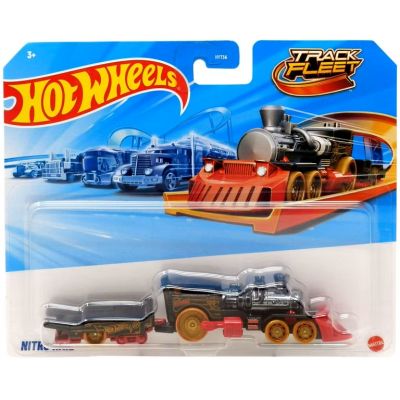 Комплект влак с вагон, Hot Wheels, Track Fleet, Nitro Rail, JCM60