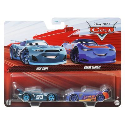 Комплект колички Disney Cars 3, Nick Shift и Barry DePedal, JDH43