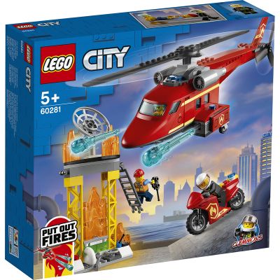 LG60281_001w 5702016911541 LEGO® City - Спасителен пожарникарски хеликоптер (60281)