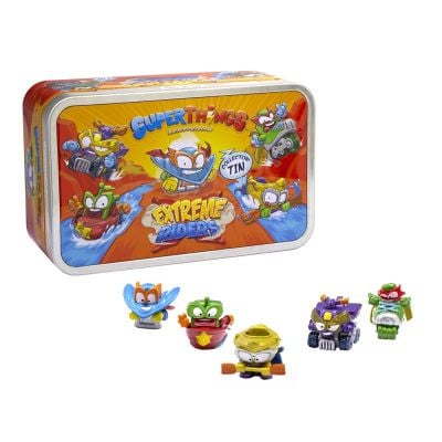 N00002000_001w 8431618020005 Комплект 5 фигурки в метална кутия, Superthings, Extreme Riders