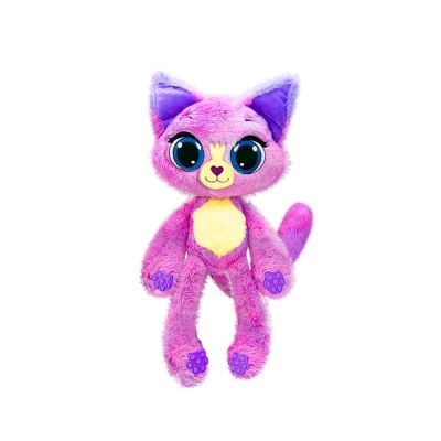 N00002005_GRAPE GLEE KITTY 815887028708 Ароматизирана мини плюшена играчка, Bubble Pops, S1, Grape Glee Kitty, 23 см